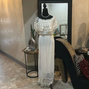 Beautiful lace trimmed dress